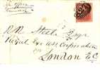 GBV066 / Uttoxeter-London 1861, Nr.-Stempel 827 - Storia Postale