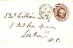 GBV078 / One Penny Couvert 1860 Merthyr Tydvu, London - Storia Postale