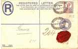 GBV091 / Einschreiben Schweiz 1894, GA Mit Marke 5 D - Cartas & Documentos