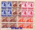 BULGARIE  1939  Yvert- Expres  16/20   5 - Neuf (**)   Blocs De Quatre - Cycling