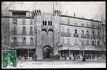 04 MANOSQUE -202- Porte De La Sonnerie Et Bd De La Plaine, Animée, Cafés, CPA Voyagé 1913 - Manosque