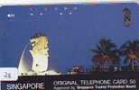 Telecarte SINGAPORE Reliée (28) - Telefonkarte SINGAPORE Verbunden - Phonecard SINGAPORE Related - Japan - Landscapes