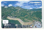 Telecarte CHINE Reliée (24) - Phonecard CHINA Related -LE Grande Muraille De CHINE -Telefonkarte CHINA Verbunden - Japan - Landscapes