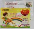 Birthday Cake,your Blood Input My Body,your Love In My Heart,CN07 Wuhan Blood Donation Office Advert Pre-stamped Card - Other & Unclassified