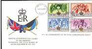 Jolie FDC 1er Jour Bahamas Silver Jubilee Queen Reine Elizabeth II 9-02-77 Armoiries Drapeau Flag - Bahamas (1973-...)