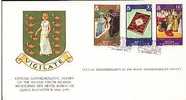 Jolie FDC 1er Jour Virgin Islands Vierges Silver Jubilee Queen Reine Elizabeth II 9-02-77 Armoiries Blason - Britse Maagdeneilanden