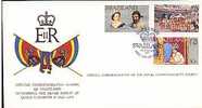 Jolie FDC 1er Jour Swaziland Silver Jubilee Queen Reine Elizabeth II 9-02-77 Armoiries Drapeau Flag - Swaziland (1968-...)