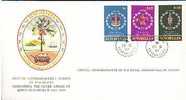 Jolie FDC 1er Jour Seychelles Silver Jubilee Queen Reine Elizabeth II 9-02-77 Armoiries Blason Tortue - Seychelles (1976-...)