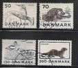 DENMARK - FAUNA - PROTECTED ANIMALS - Yvert # 608/11 - VF USED - Usati