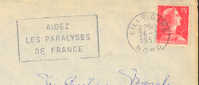 1957 France  59 Lille  Handicap  Sur Lettre Entiere - Handicaps