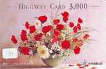 Carte Prépayée Japon Fleur Bouquet (11) BLUME Telefonkarte * Japon Bloemen * Boeket *  Bloem - Flower - - Flowers