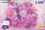 Carte Prépayée Japon Fleur Bouquet (22) BLUME Telefonkarte * Japon Bloemen * Boeket *  Bloem - Flower - - Flowers
