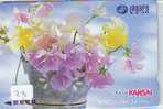 Carte Prépayée Japon Fleur Bouquet (23) BLUME Telefonkarte * Japon Bloemen * Boeket *  Bloem - Flower - - Flowers
