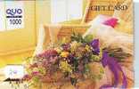 Carte Prépayée Japon Fleur Bouquet (24) BLUME Telefonkarte * Japon Bloemen * Boeket *  Bloem - Flower - - Flowers