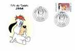 FRANCE 4146 FDC 2008 Fête Du Timbre : Enveloppe Premier Jour DROOPY Tex AVERY 2 Cachet Issenheim - Bandes Dessinées