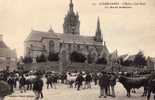 Saint-Thégonnec - L'Eglise, Côté Nord - Un Marché De Bestiaux - Saint-Thégonnec