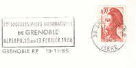 1986 France 38 Grenoble  Informatique Informatica Information Technology - Computers