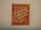 Timbre Taxe Duval 30C Rouge Type II TRANSPARENT - 1859-1959 Used