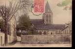 95 --- Herblay --- L´Eglise --- Carte Colorisee  ( 1906 ) - Herblay