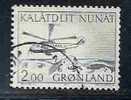 HELICOPTERS - POSTAL TRANSPORTATION - GREENLAND - GROENLAND - 1977 - Yvert # 88 - VF USED - Helicopters