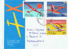 PL Polen 1968 Mi 1846 1849-50 FDC Segelflugzeuge - Cartas & Documentos