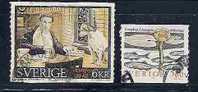 SWEDEN - MODERN FAKES (stamps Cut From Magazines Articles) POSTALLY USED - Errors, Freaks & Oddities (EFO)