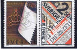 S Schweden 1990 Mi 1626-27 Papierfabrikation - Used Stamps