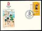 BULGARIA / BULGARIE - 2008 - Jeux Olimpique D´Ete - Pekin´2008 - Voleyball - P.cov. Spec Cachet - Briefe U. Dokumente