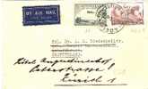 AUS204 / Luftpost Schweiz Re-addressed(Flugzeug/Hermes/Weltkarte) - Briefe U. Dokumente