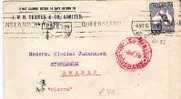 Aus238/ Roo Brisbane-Schweden 1916, Zensur In Rot - Storia Postale