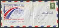 Zegel WATERSNOOD Op Brief Uit CURACAO/WILIEMSTAD 21-II-1953 Naar Curacao. 1st Day Of Issue.  TB - 3064 - Curaçao, Nederlandse Antillen, Aruba