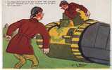 Militaria - Matériel - O156 - Illustrateurs - Humoristique - Tanks - Tankiste - Chars - Illustrateur V.Spahn - Bon état - Equipment