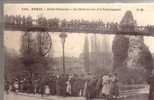 75 --- Paris --- Buttes Chaumont --- Les Bords Du Lac Et Le Pont Suspendu - Arrondissement: 19