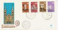 Surinam-1966 100 Years Of Mission  FDC - Suriname ... - 1975