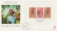 Surinam-1968 Child Welfare Miniature Sheet   FDC - Surinam ... - 1975