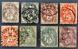 Lot De 8 Timbres Type Blanc Différents - 1900-29 Blanc