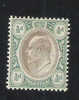 Transvaal 1902-03 Edward VII 1/2p MLH - Transvaal (1870-1909)