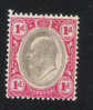 Transvaal 1902-03 Edward VII 1p MLH - Transvaal (1870-1909)