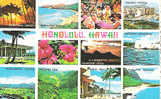 CP - PHOTO - HONOLULU - HAWAII - MULTIVUES - HAWAIIAN SUNSET - HANAUMA BAY - WAIKIKI HOTELS - STATE CAPITOL - DIAMOND HE - Honolulu