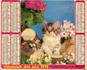 ALMANACH DES PTT 1978 UN CHAT NOMME RODILARDUS LE CHIEN DE LAMAISON EST SI DOUX OBERTHUR - Formato Grande : 1971-80