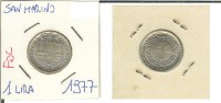 San Marino: 1 Lira 1977 FDC - San Marino