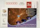 Fire,gas Stove,China 2003 Wuxi Nature Gas Advertising Pre-stamped Card - Gaz