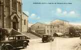 30 - GARD - BESSEGES - QUARTIER De L´EGLISE Et De La POSTE - VOITURE - PUBLICITE DUBONNET - Bessèges