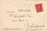 1245. Postal SAN ANTONIO Texas 1904 A España. Mision - Briefe U. Dokumente