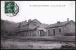 73 BOURG St MAURICE -106- La Gare, Circulé En 1914, Ed Beroud, Petit Pli Sup G Et Inf D - Bourg Saint Maurice