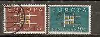Pays-Bas Netherlands 1963 Europe Serie Complete Obl - Used Stamps