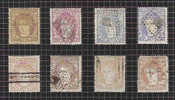 ESPAGNE, SPAIN, 1870  EDIFIL 102,104,107-109,113 @ - Used Stamps