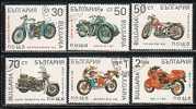 BULGARIE - 1992 - Historie De La Motocylettes  - 6v Obl. - Motorfietsen