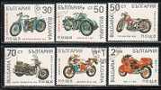 BULGARIE - 1992 - Historie De La Motocylettes  - 6v Obl. - Motorräder