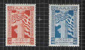 GRECE, GRIECHENLAND ELLAS, 1945, MI 507-508 YT 516-517 * COMPLET - Nuevos